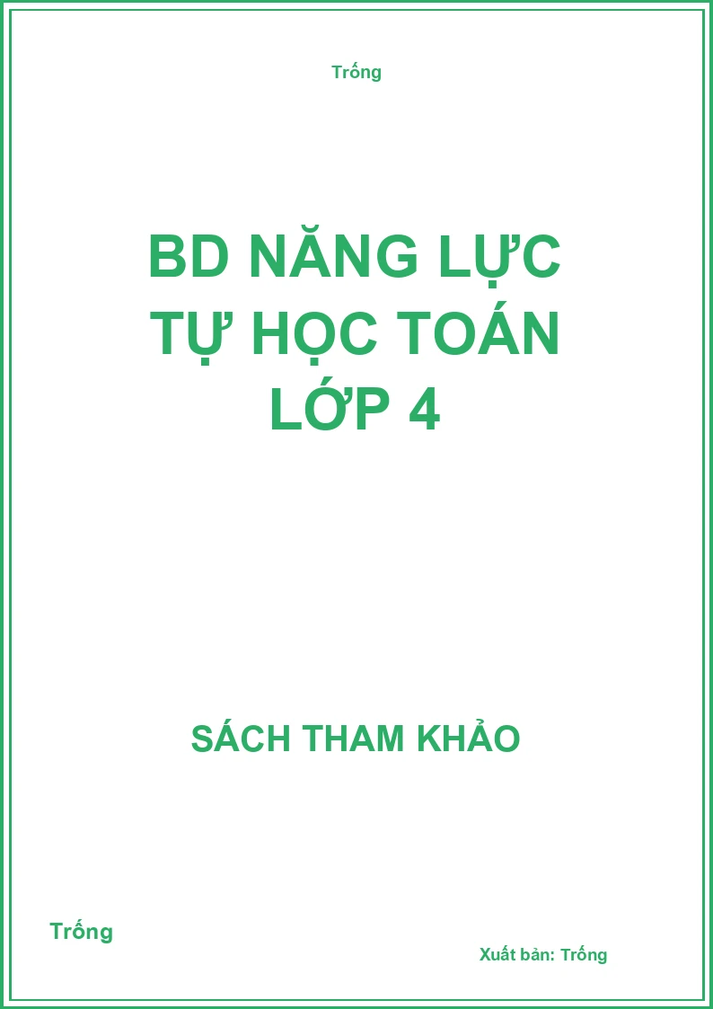 BD năng lực tự học toán lớp 4