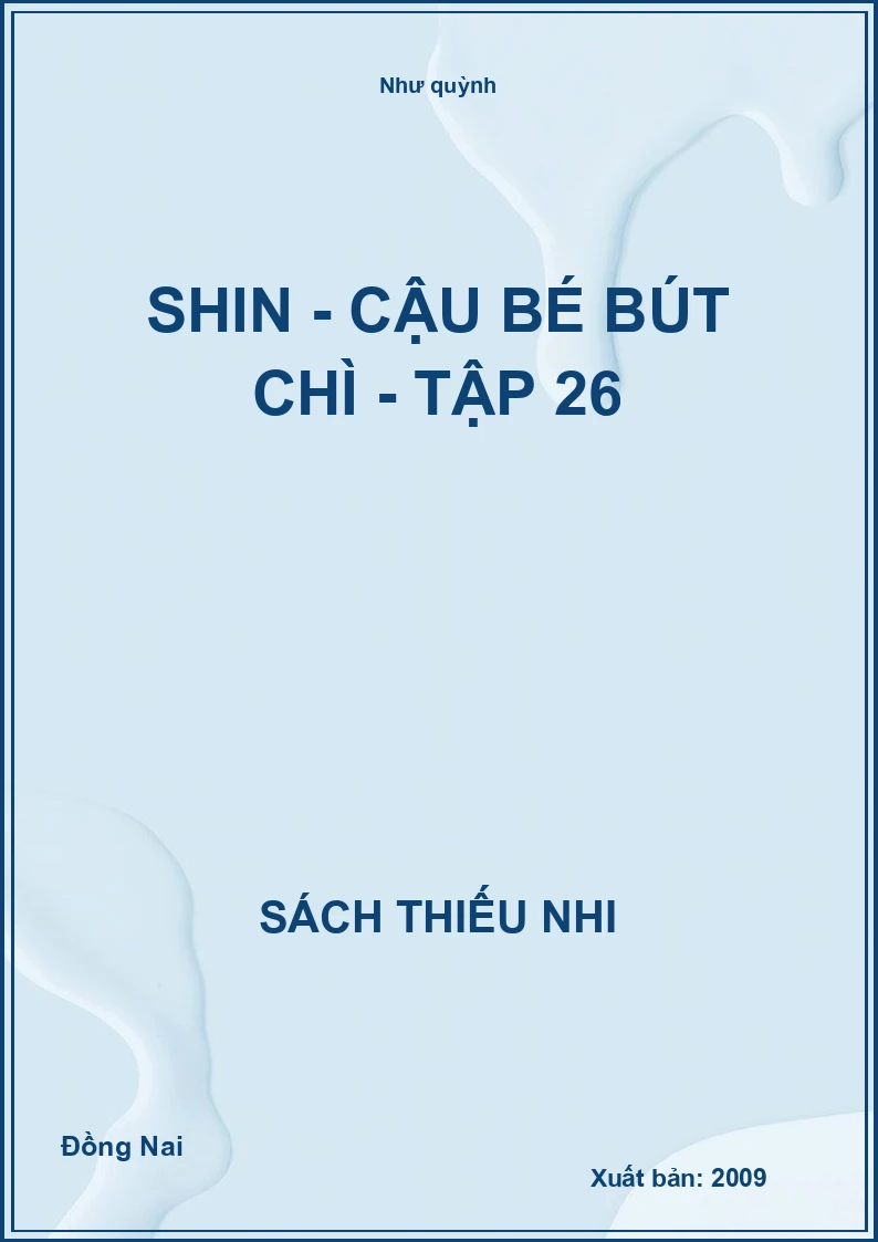 Shin - cậu bé bút chì - tập 26