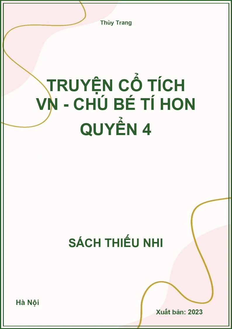 Truyện cổ tích VN - Chú bé tí hon quyển 4