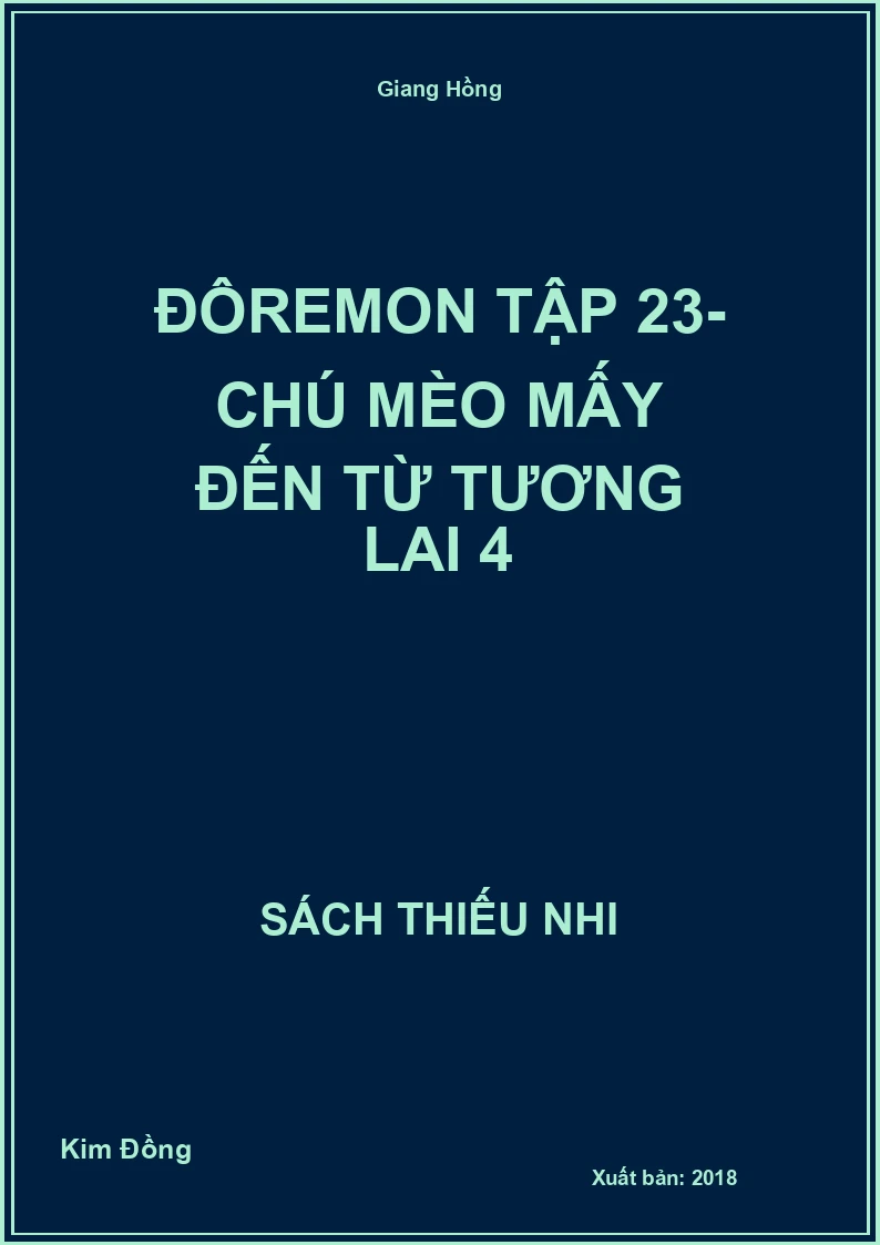 Đôremon tập 23- Chú mèo mấy đến từ tương lai 4