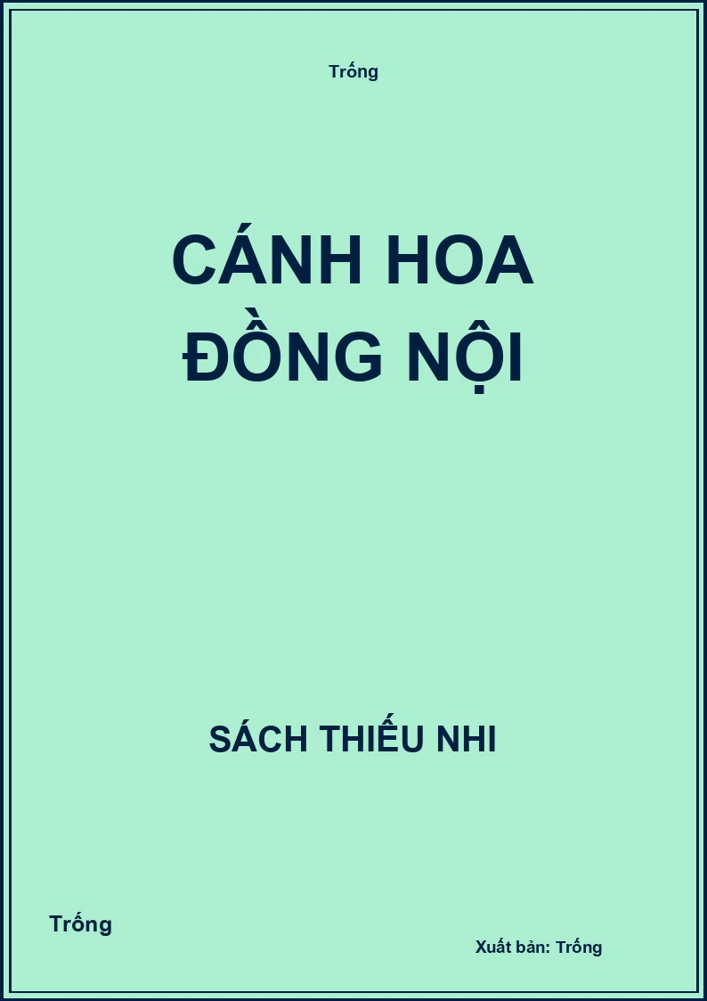 Cánh hoa đồng nội
