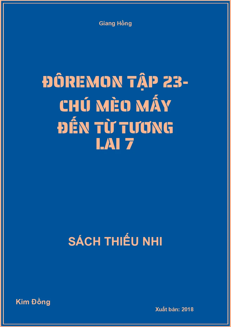 Đôremon tập 23- Chú mèo mấy đến từ tương lai 7