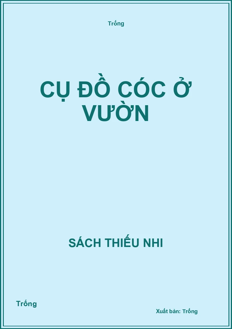 Cụ đồ Cóc ở vườn