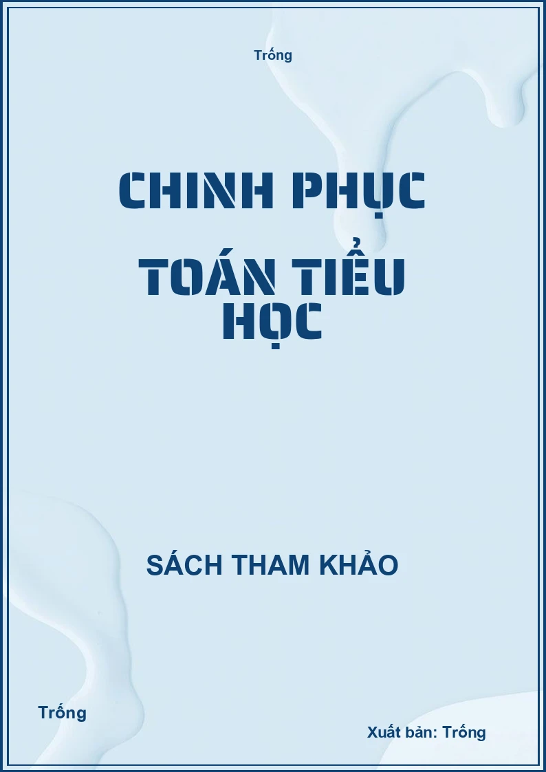 Chinh phục toán tiểu học