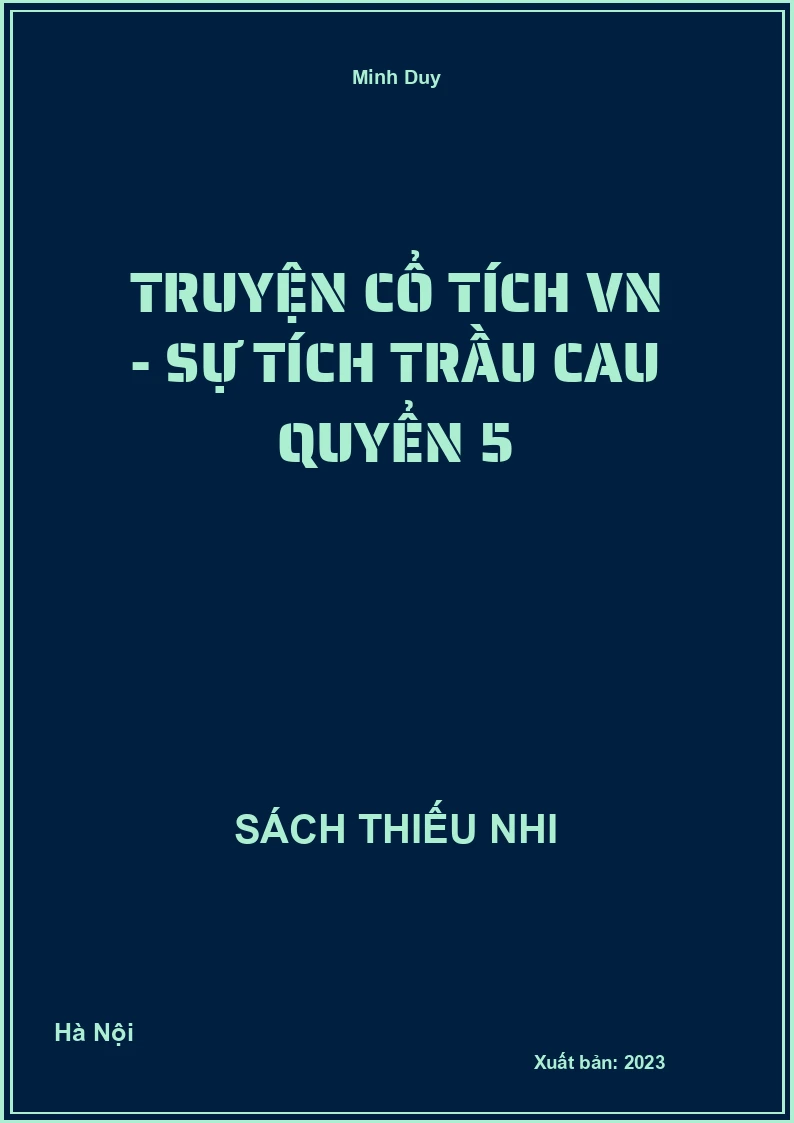 Truyện cổ tích VN - Sự tích trầu cau quyển 5