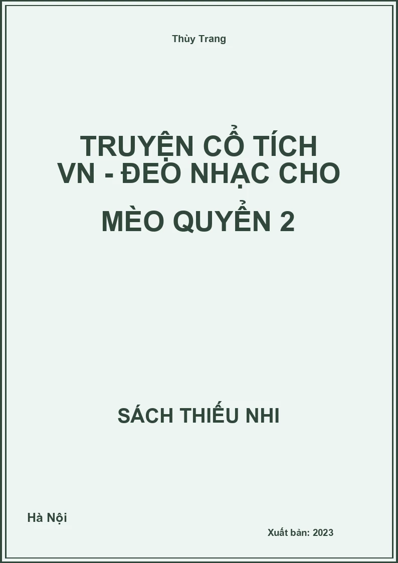 Truyện cổ tích VN - Đeo nhạc cho mèo quyển 2