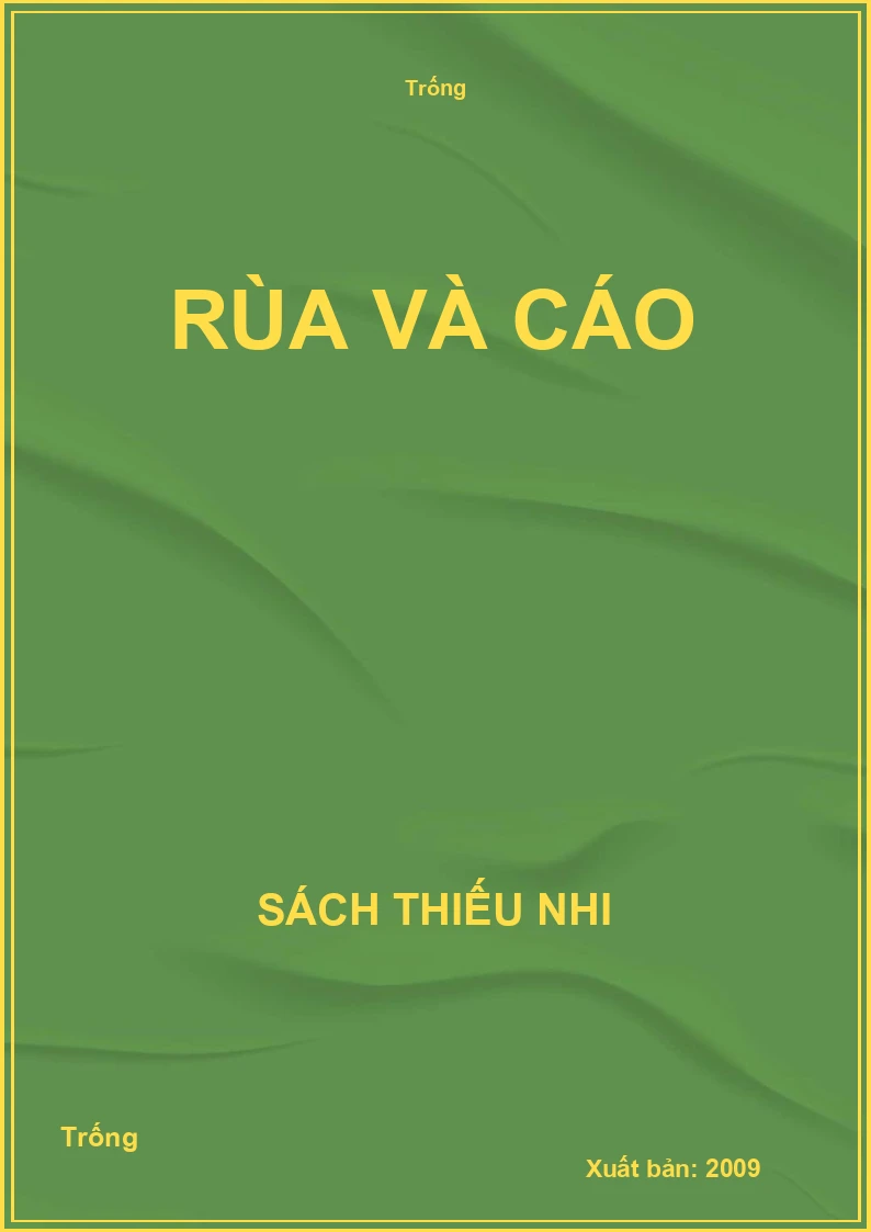 Rùa và Cáo