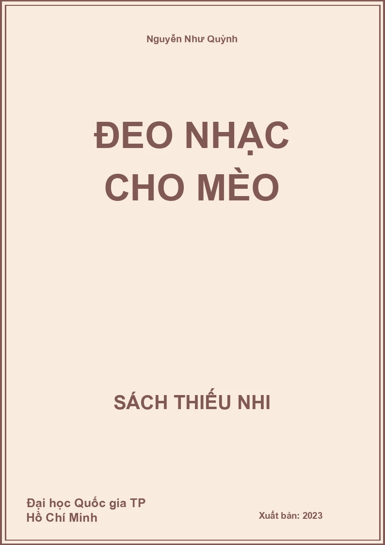 Đeo nhạc cho mèo