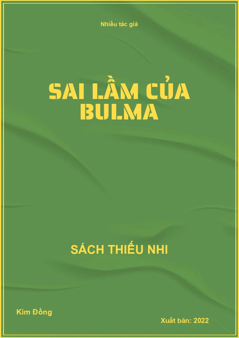 Sai lầm của Bulma