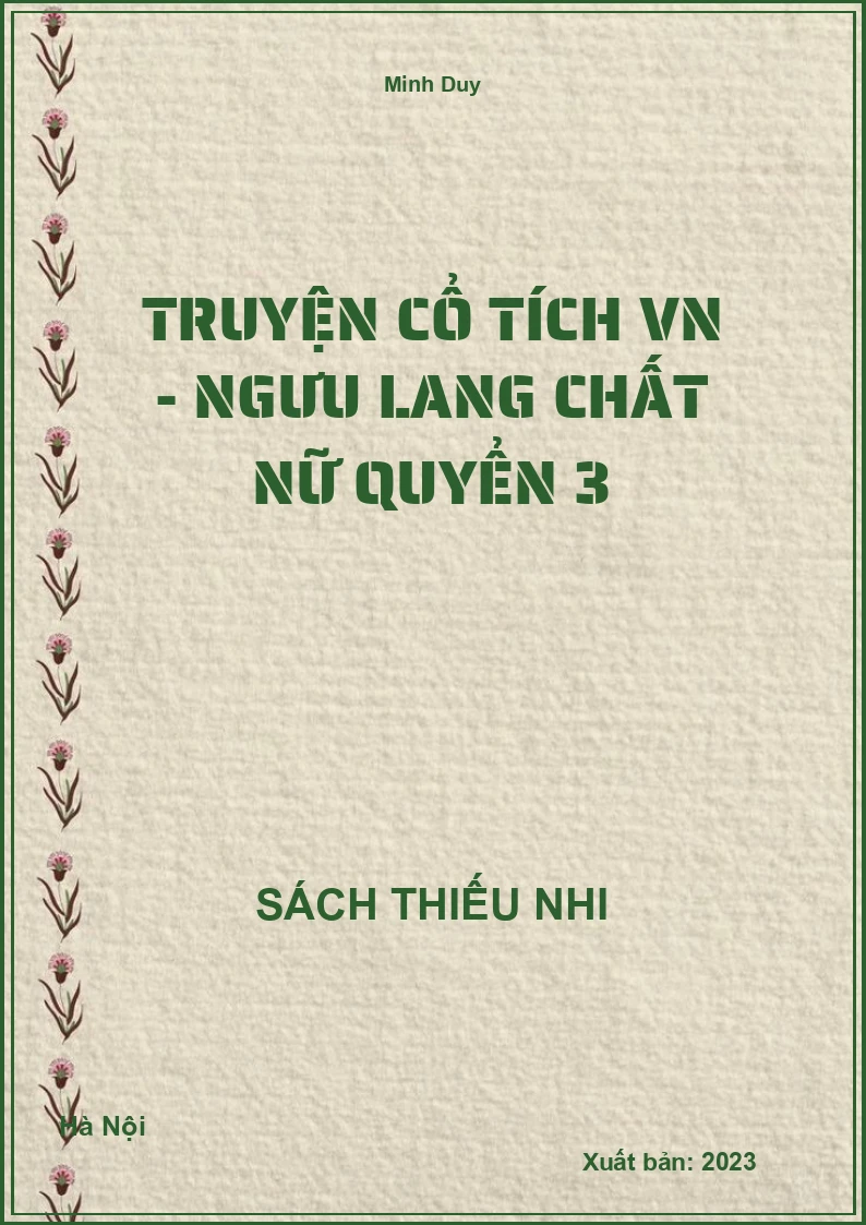 Truyện cổ tích VN - Ngưu lang chất nữ quyển 3