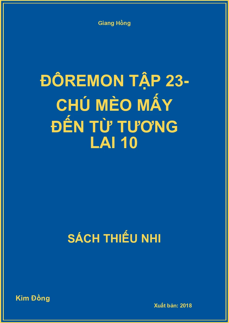 Đôremon tập 23- Chú mèo mấy đến từ tương lai 10