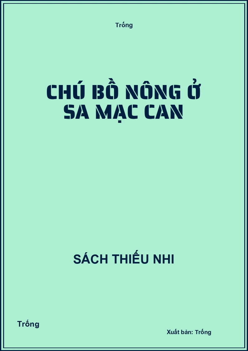 Chú bồ nông ở Sa Mạc Can