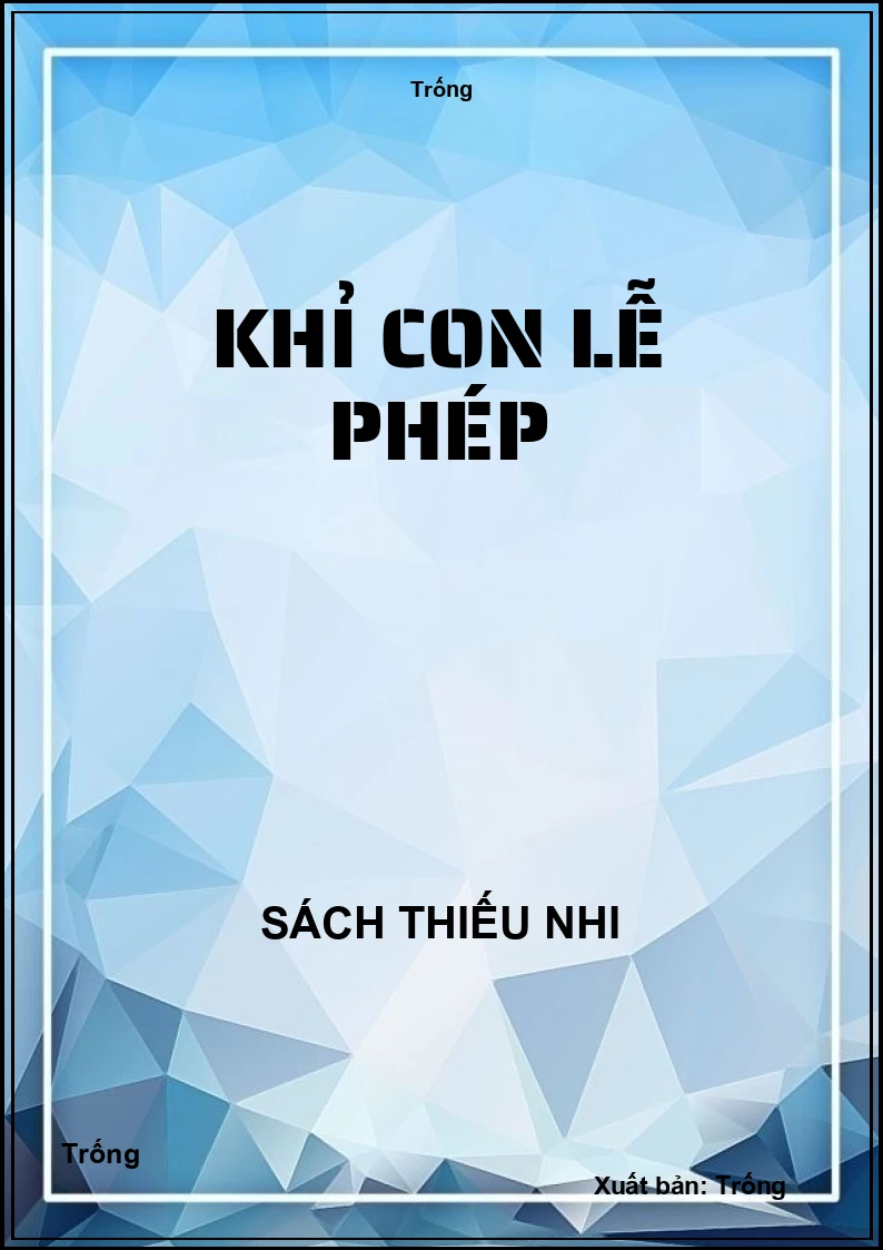 Khỉ con lễ phép