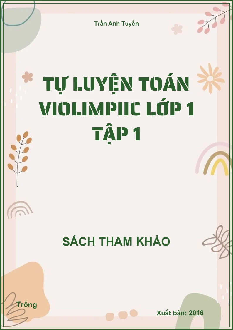 Tự luyện toán violimpiic lớp 1 tập 1