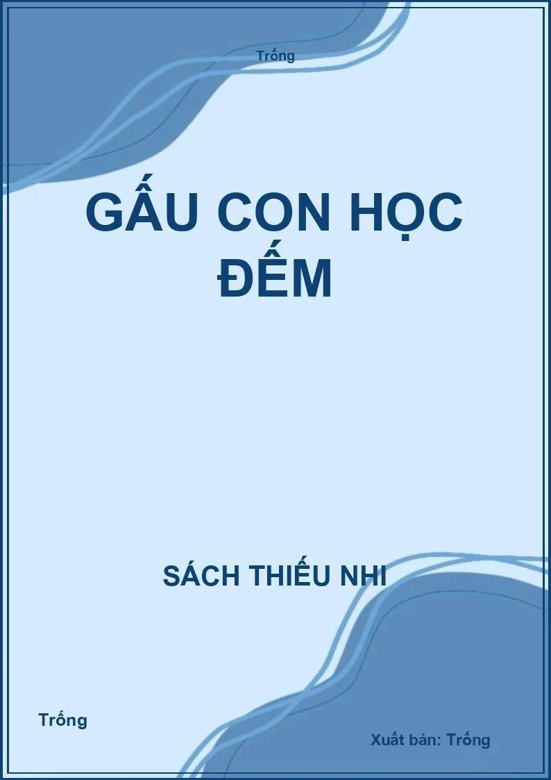 Gấu con học đếm