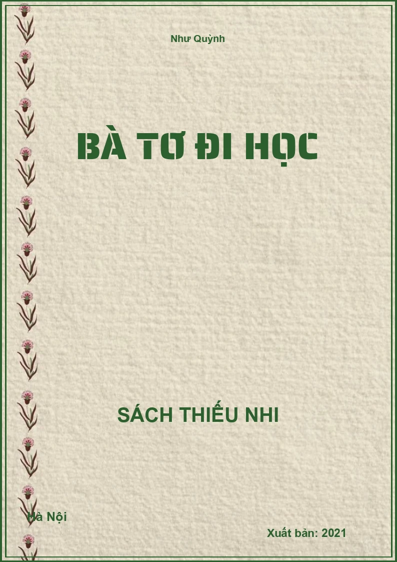 Bà tơ đi học