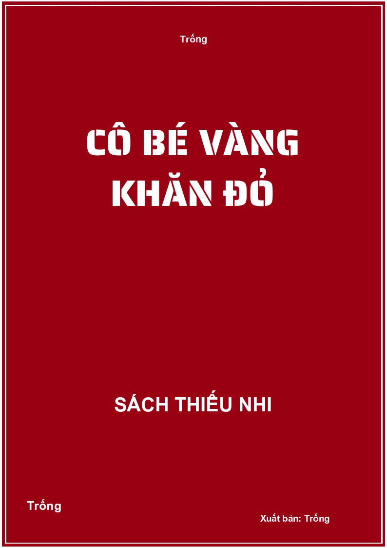 Cô bé vàng khăn đỏ