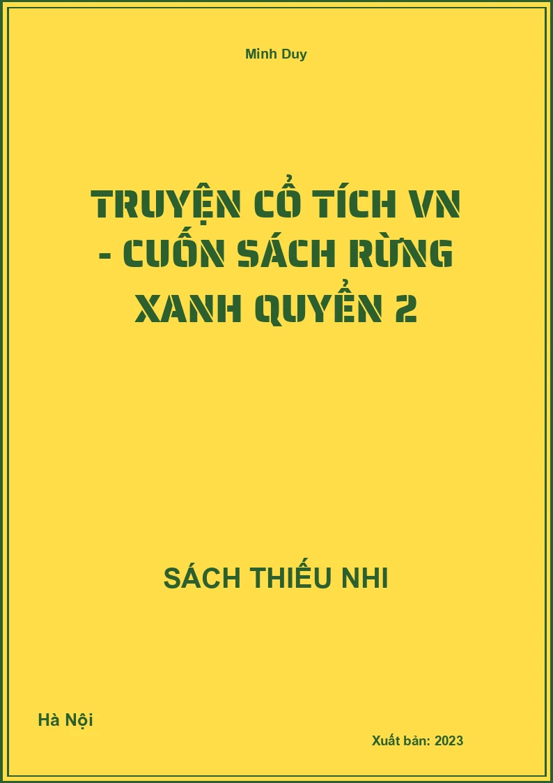 Truyện cổ tích VN - Cuốn sách rừng xanh quyển 2