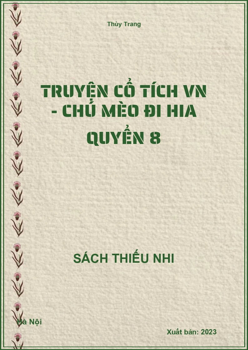 Truyện cổ tích VN - Chú mèo Đi Hia quyển 8