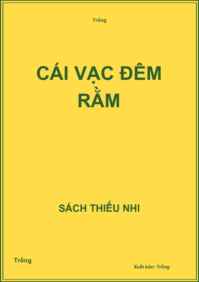 Cái vạc đêm rằm