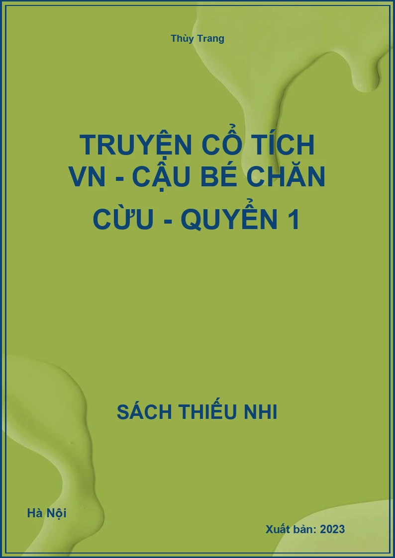 Truyện cổ tích VN - Cậu bé chăn cừu - quyển 1