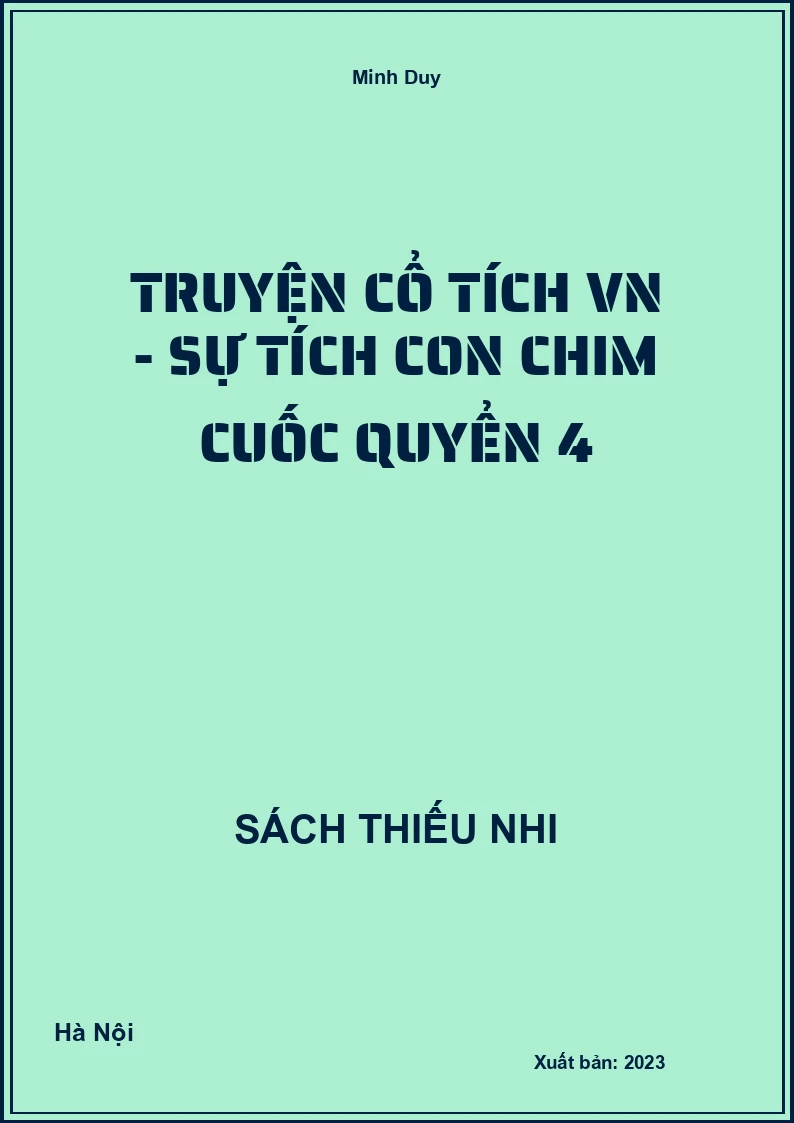 Truyện cổ tích VN - Sự tích con chim cuốc quyển 4