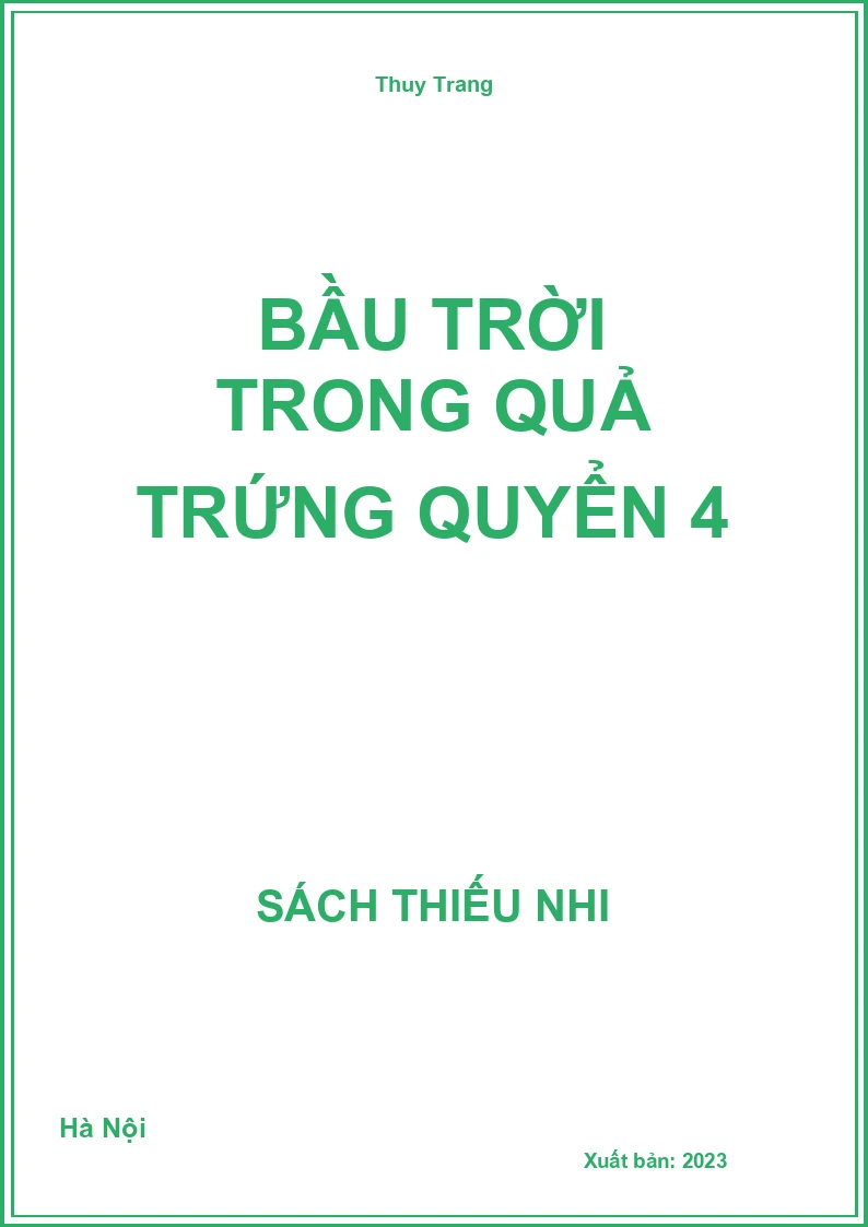 Bầu trời trong quả trứng quyển 4
