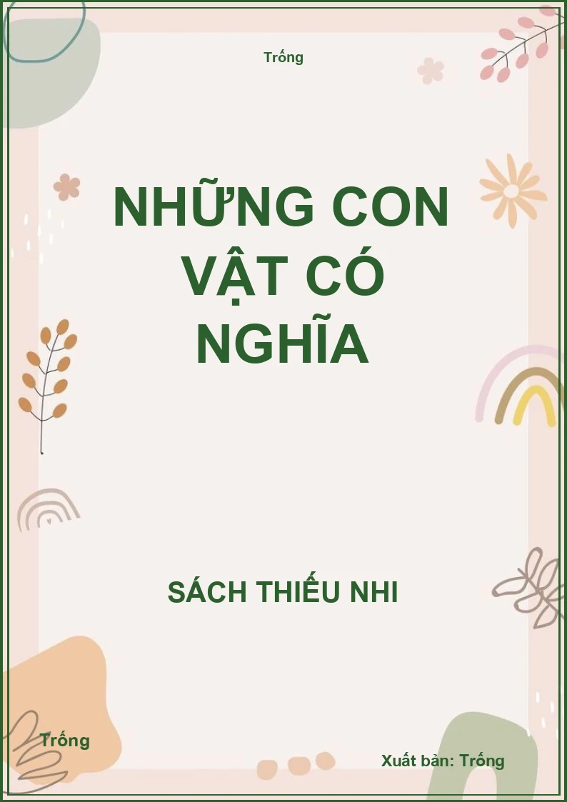 Những con vật có nghĩa
