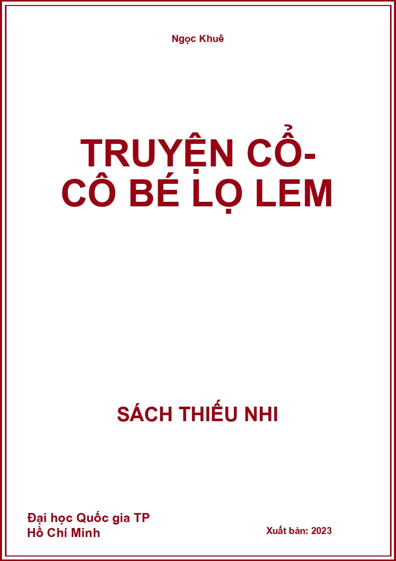Truyện cổ- cô bé lọ lem