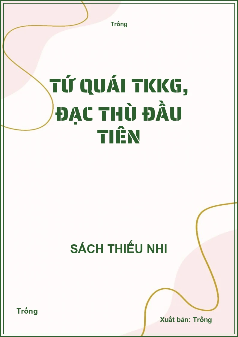 Tứ quái TKKG, đạc thù đầu tiên