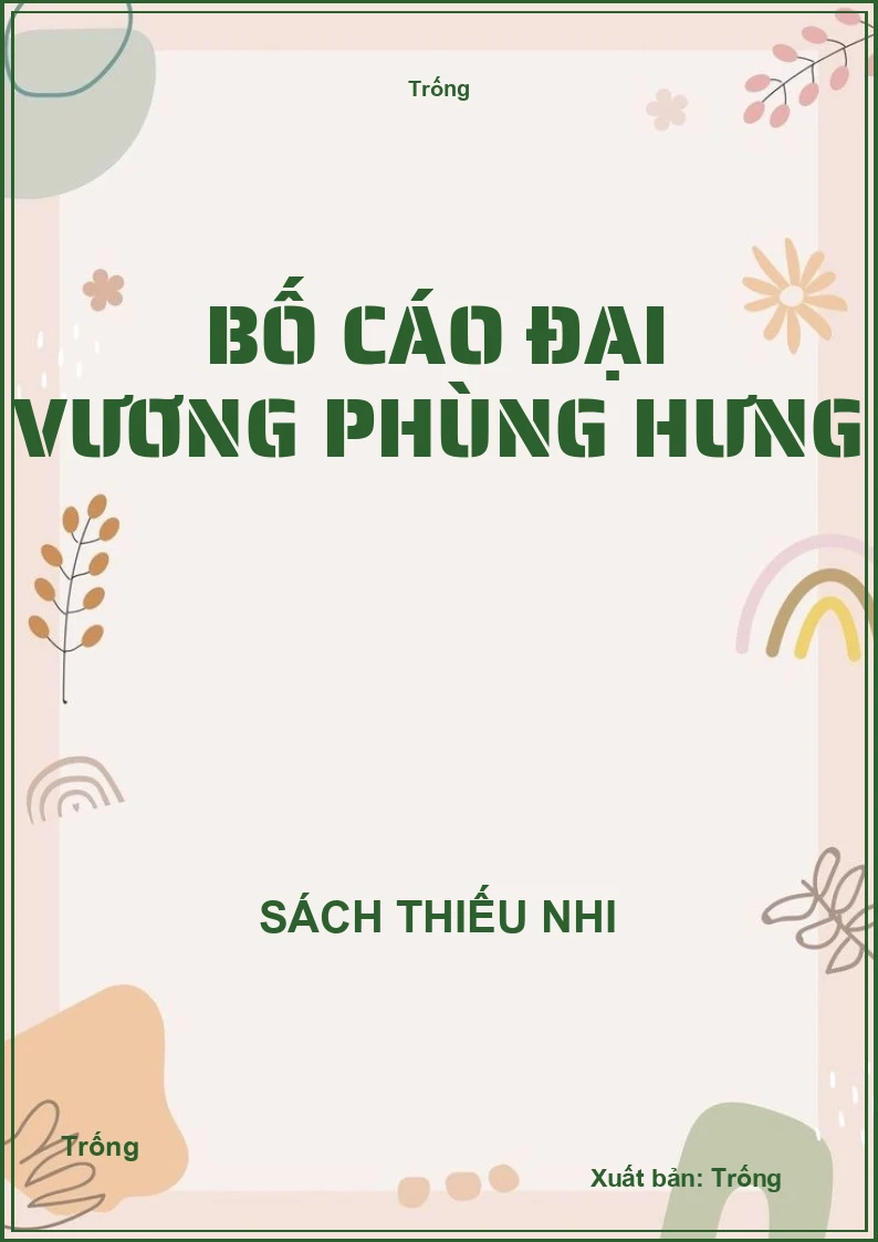 Bố Cáo Đại Vương Phùng Hưng