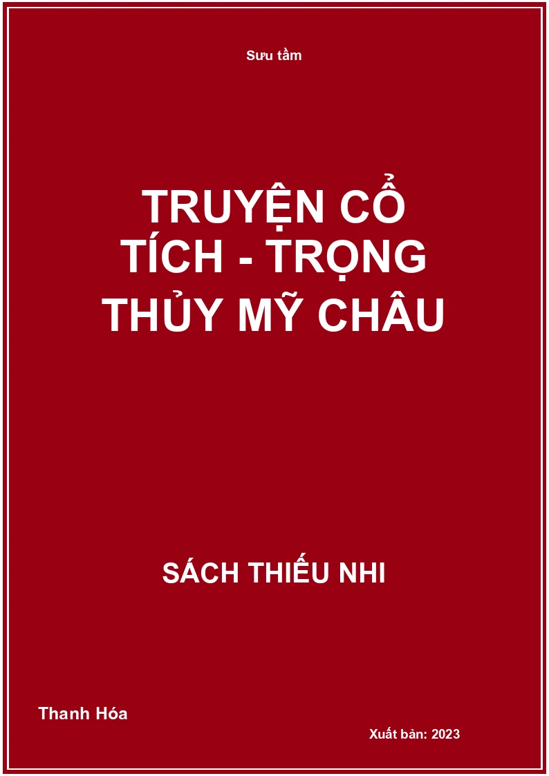 Truyện cổ tích - Trọng Thủy Mỹ Châu