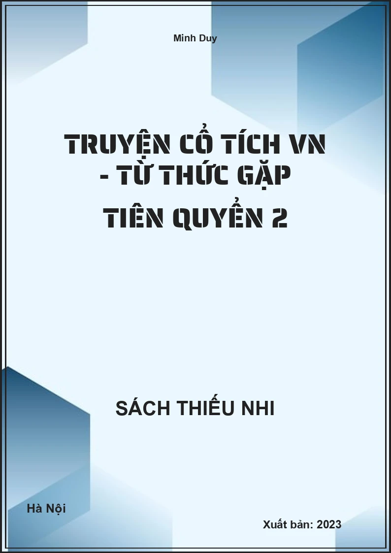 Truyện cổ tích VN - Từ Thức gặp tiên quyển 2