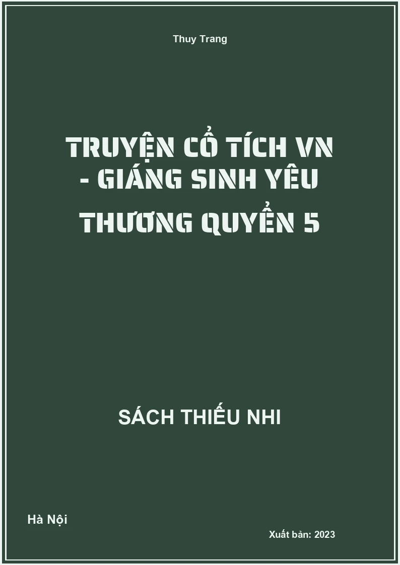Truyện cổ tích VN - Giáng sinh yêu thương quyển 5