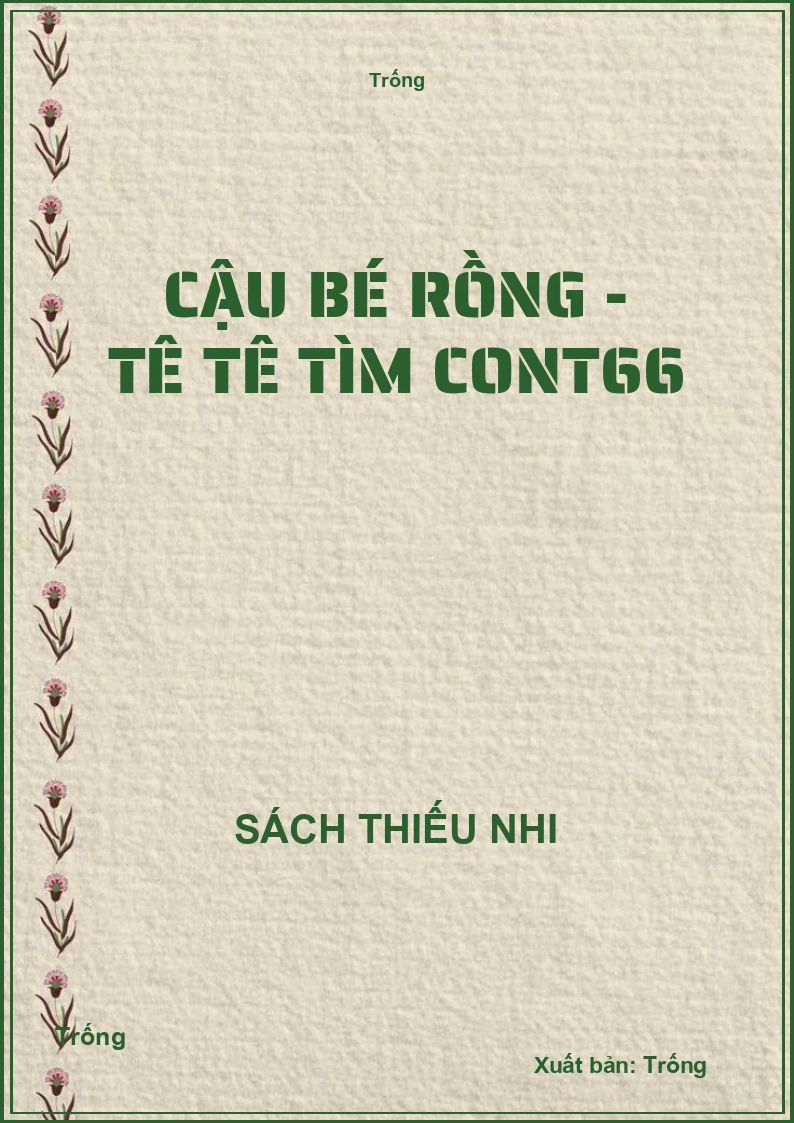 Cậu bé rồng - Tê tê tìm conT66