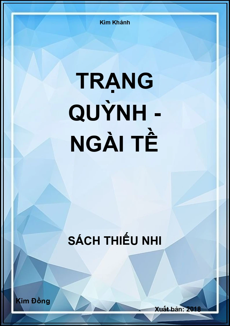 Trạng Quỳnh - Ngài tề