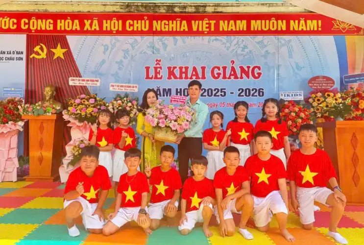 Trường Tiểu học Châu Sơn tưng bừng tổ chức Lễ khai giảng năm học 2025–2026