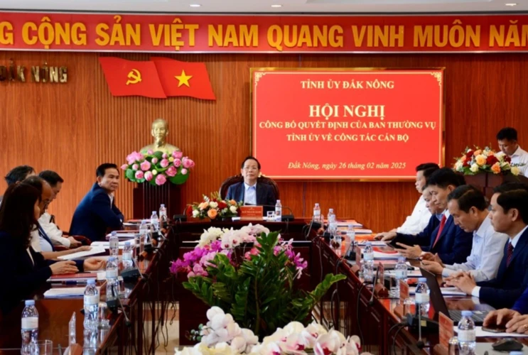 Tỉnh ủy công bố các quyết định của Ban Thường vụ Tỉnh ủy về công tác cán bộ