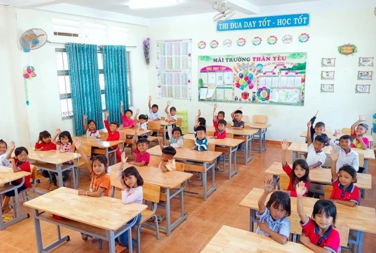 Các trường Tiểu học ở Lâm Đồng dạy tiếng Việt cho trẻ dân tộc thiểu số trước khi vào lớp 1
