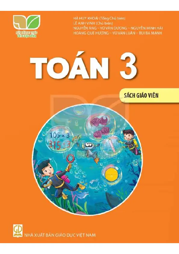 Toán 3 - Sách giáo viên