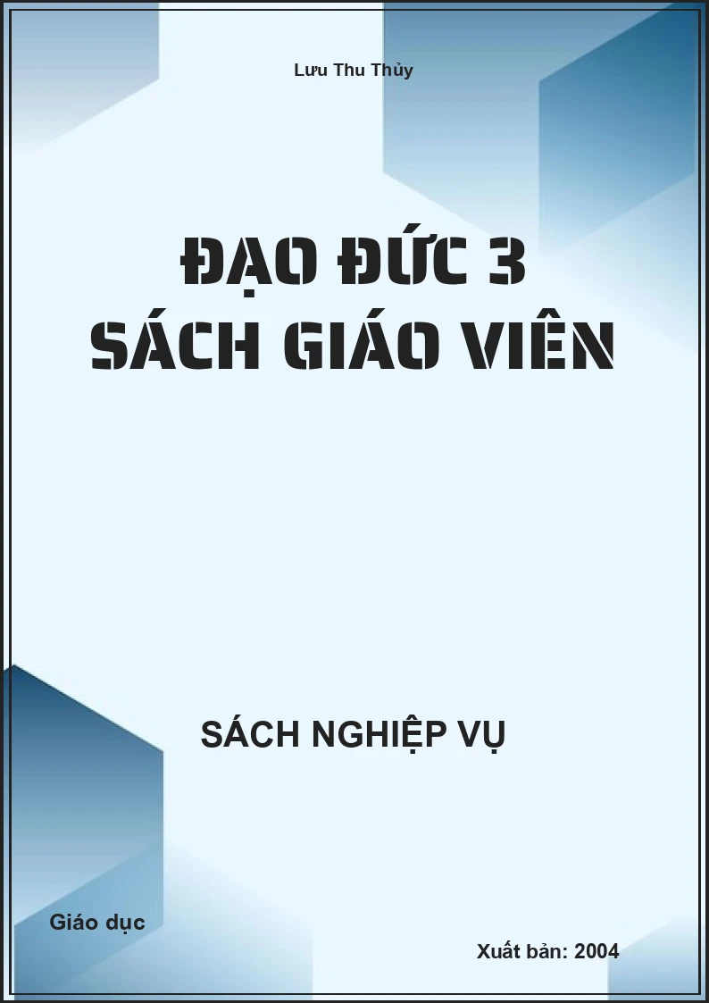 Đạo đức 3 sách giáo viên