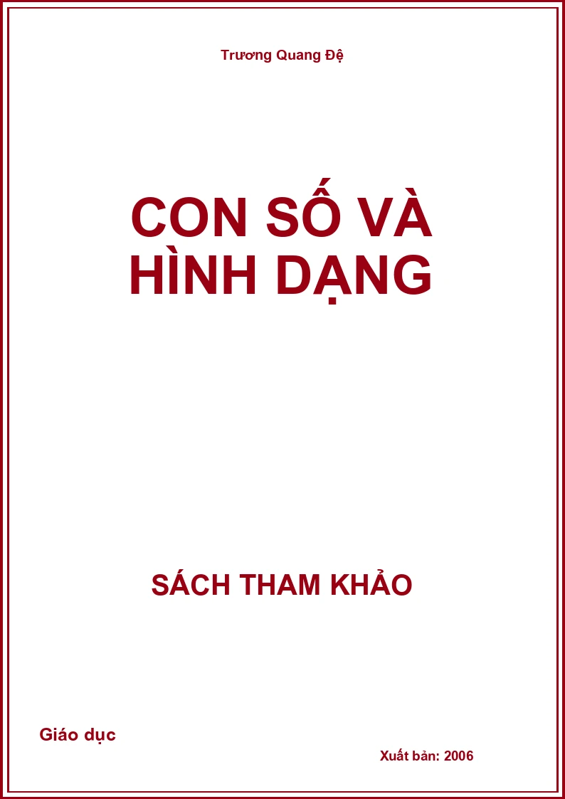 Con số và hình dạng