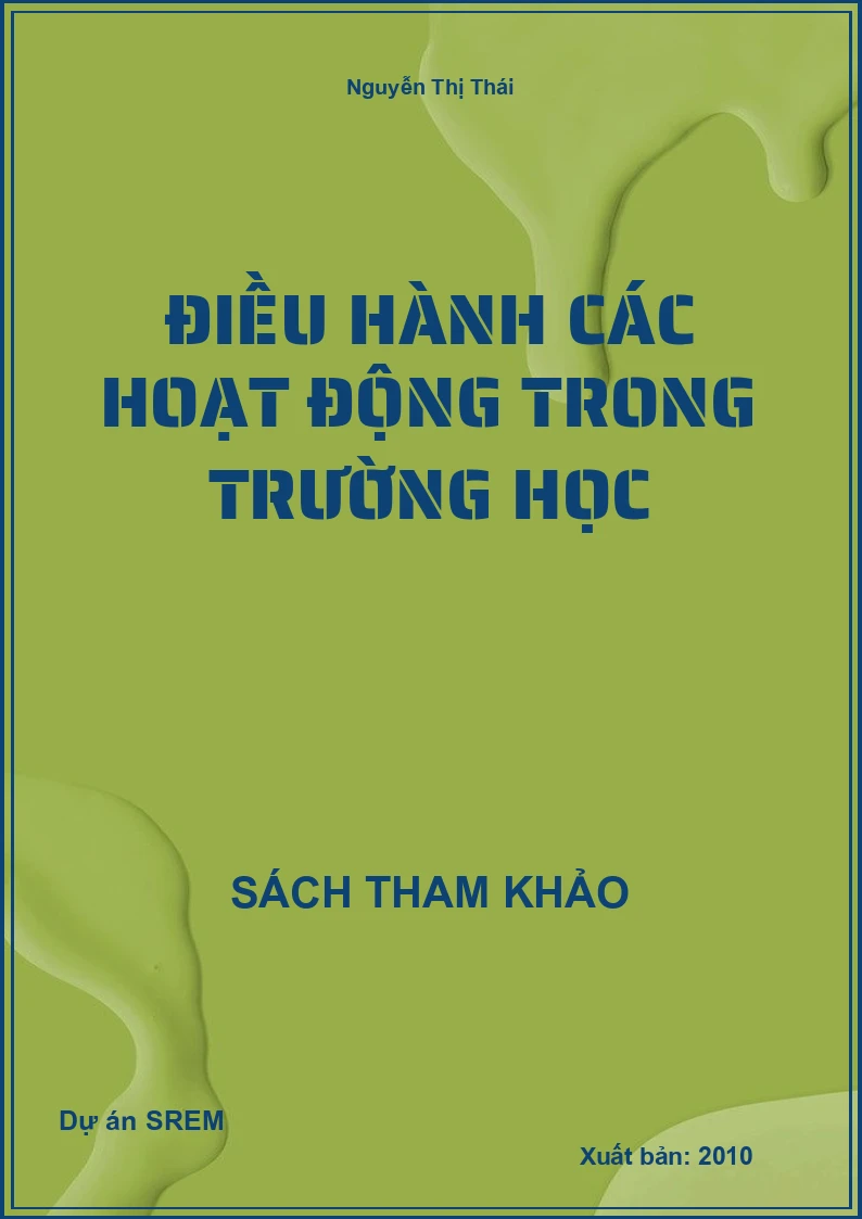 Điều hành các hoạt động trong trường học