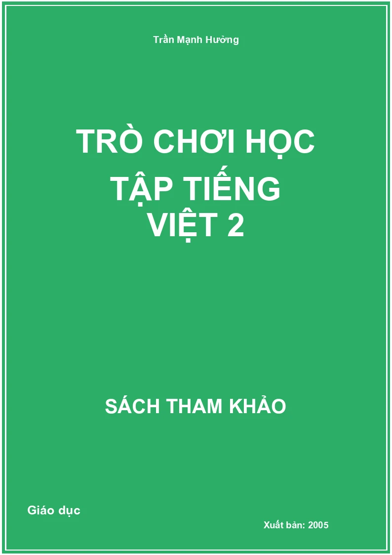 Trò chơi học tập Tiếng Việt 2