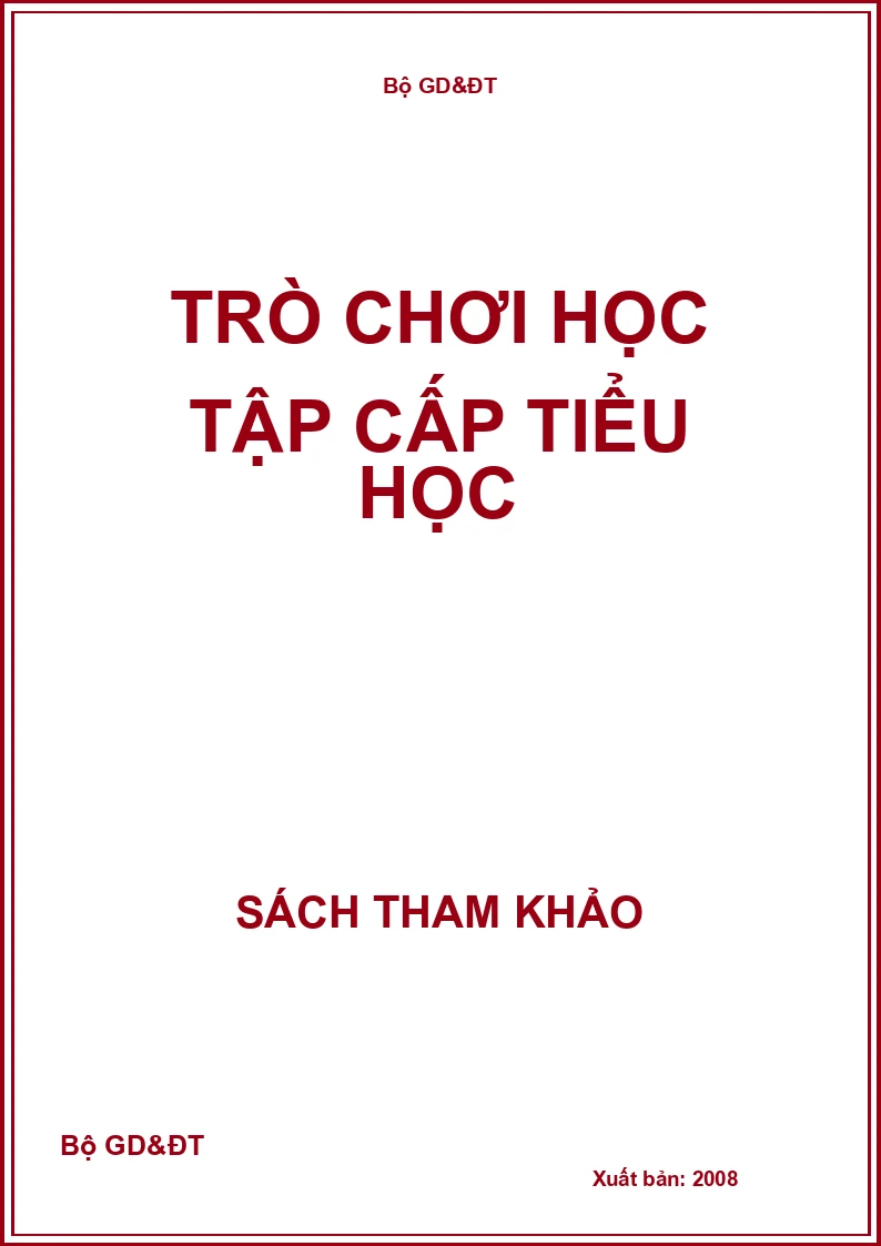 Trò chơi học tập cấp tiểu học