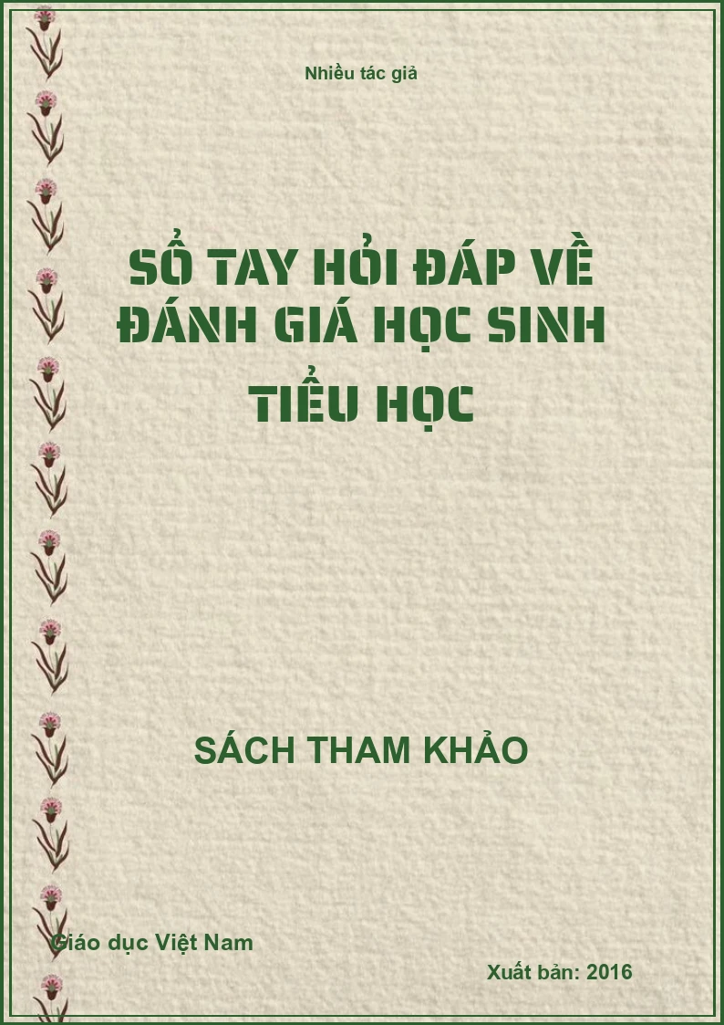 Sổ tay hỏi đáp về đánh giá học sinh tiểu học