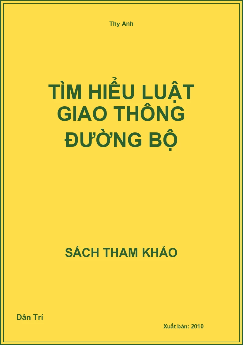 Tìm hiểu luật giao thông đường bộ
