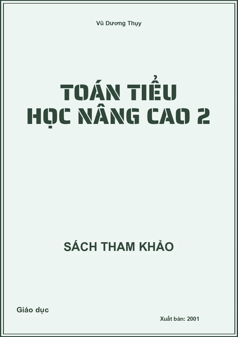 Toán tiểu học nâng cao 2