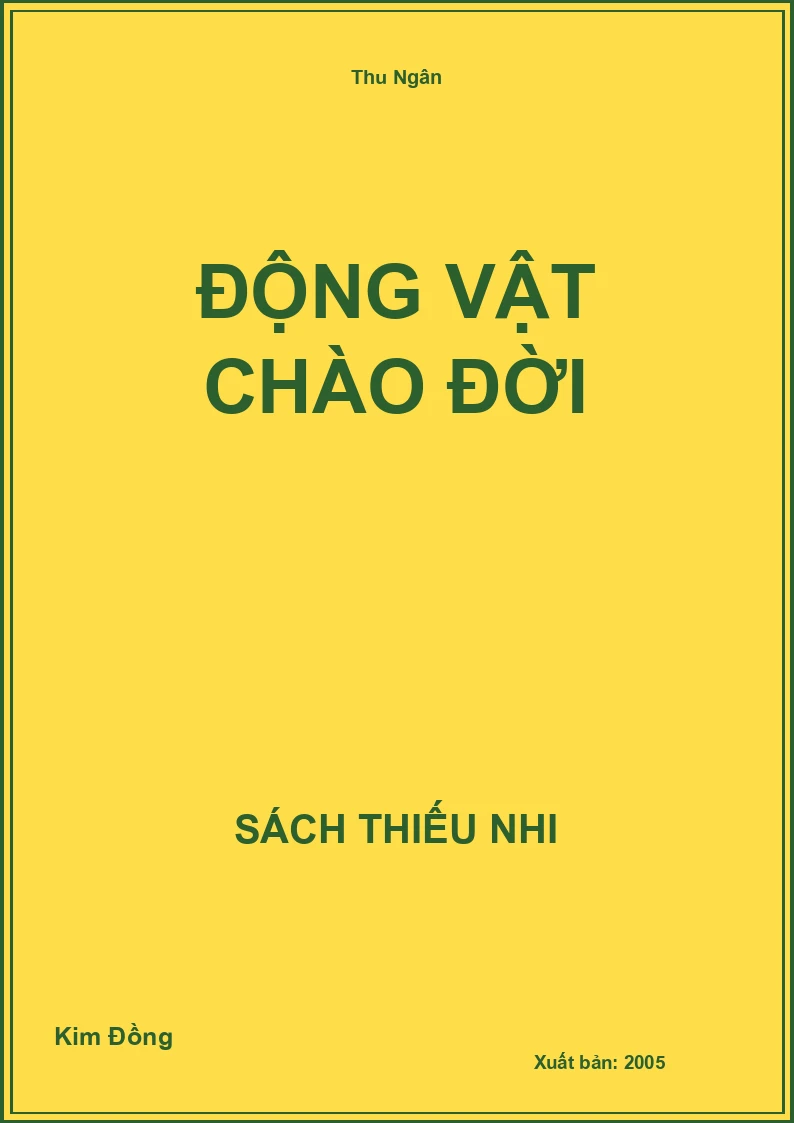 Động vật chào đời