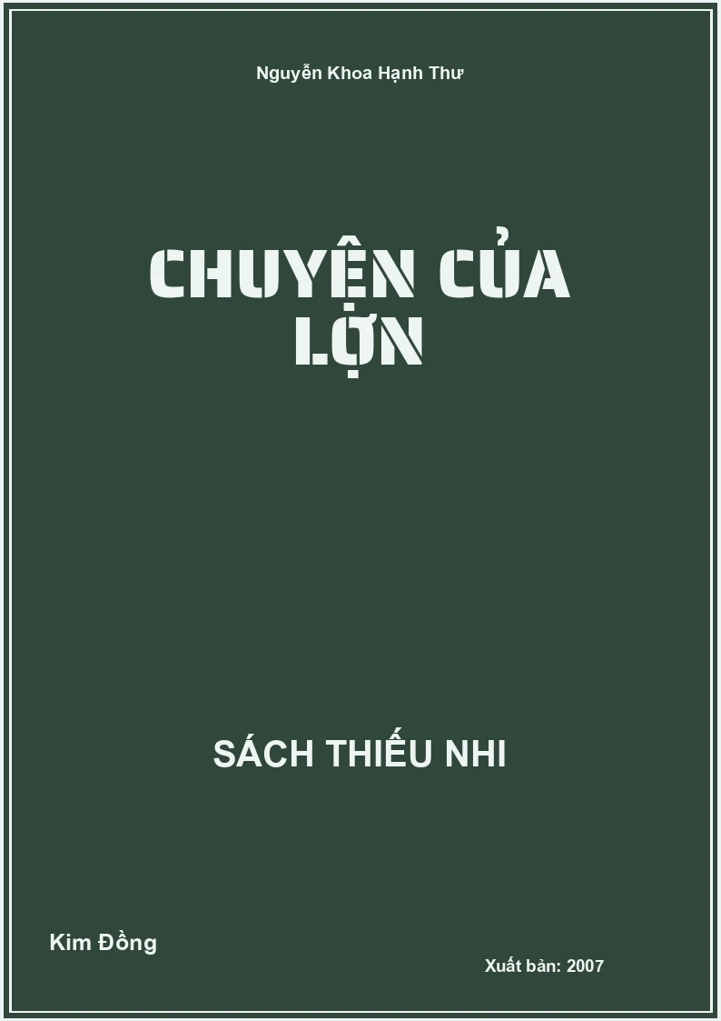 Chuyện của lợn